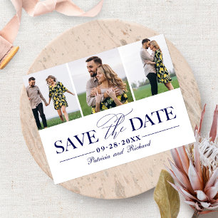 Cartão Postal Casamento Simples e Elegante Salvar a Data 3 Foto