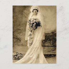Cartão Postal Casamento vintage A Noiva