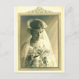 Cartão Postal Casamento vintage A Noiva