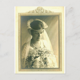 Cartão Postal Casamento vintage A Noiva