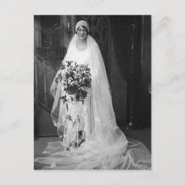Cartão Postal Casamento vintage Bride