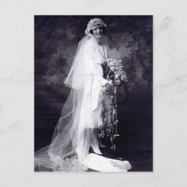 Cartão Postal Casamento vintage da Noiva