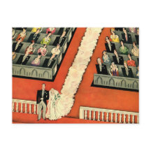 Casamento Vintage, Noiva e Noivo Art Déco Recém-Ca