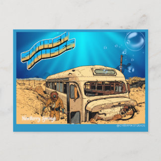 Cartão Postal Casas Afundadas Retro