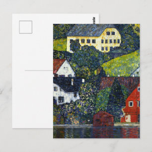 Cartão Postal Casas Antigas de Gustav Klimt Unterach Attersee Ar