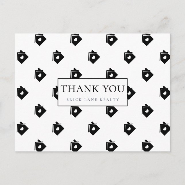 Cartão Postal Casas de Imóveis de Verdade Obrigado (Frente)