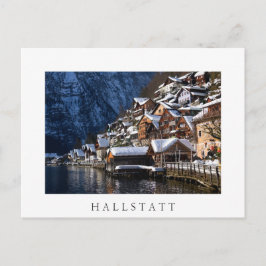 Cartão Postal Casas de madeira ao largo de Hallstatt, Áustria