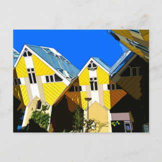 Cartão Postal Casas de Roterdão em Cubo