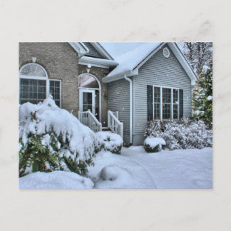 Cartão Postal Casas do inverno