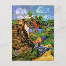 Cartão Postal Casas em Auvers Van Gogh Arte Fina
