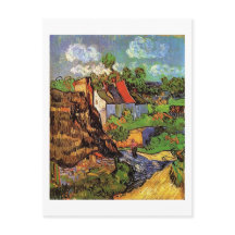 Casas em Auvers, Vincent van Gogh. Aldeia