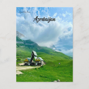 Cartão Postal Casas em Laza Qusar Azerbaijão
