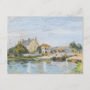 Cartão Postal Casas Na Borda Alfred Sisley