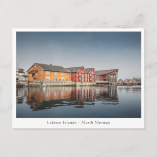 Cartão Postal Casas Pintadas Norueguesas