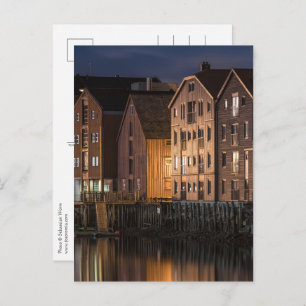 Cartão Postal Casas Trondheim