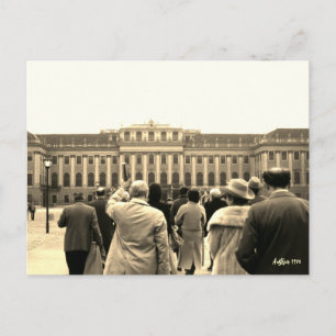 Cartão Postal Casas Vintage Áustria Viena Schonbrunn