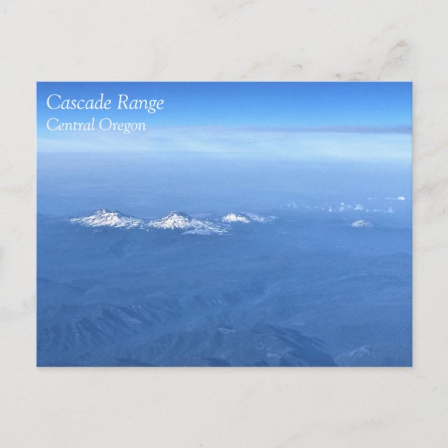 Cartão Postal Cascade Range, Cartão-postal central do Oregon (Frente)
