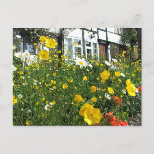 Cartão Postal Cascas de Tewkesbury e Jardim