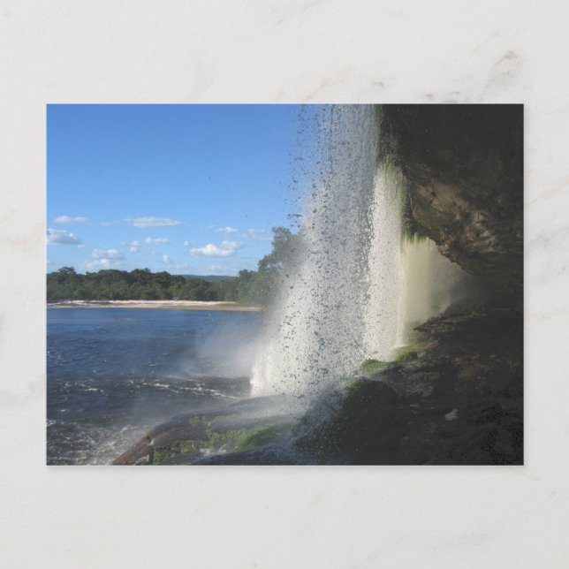 Cartão Postal Cascata 1, Venezuela Paisagem Selvagem, Belas Arte (Frente)