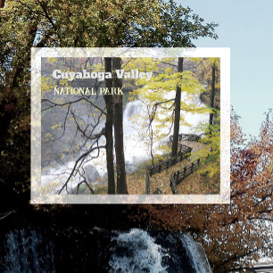 Cartão Postal Cascata Brandywine, Outono Cuyahoga Valley NP