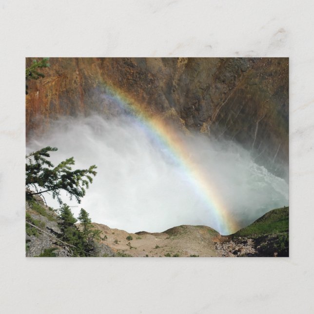 Cartão Postal Cascata com arco-íris (Frente)