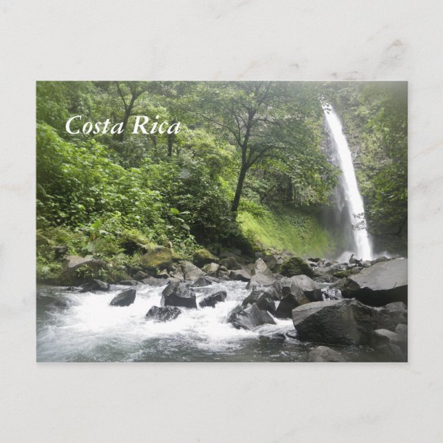 Cartão Postal Cascata, Costa Rica (Frente)