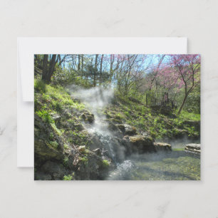 Cartão Postal Cascata de água quente