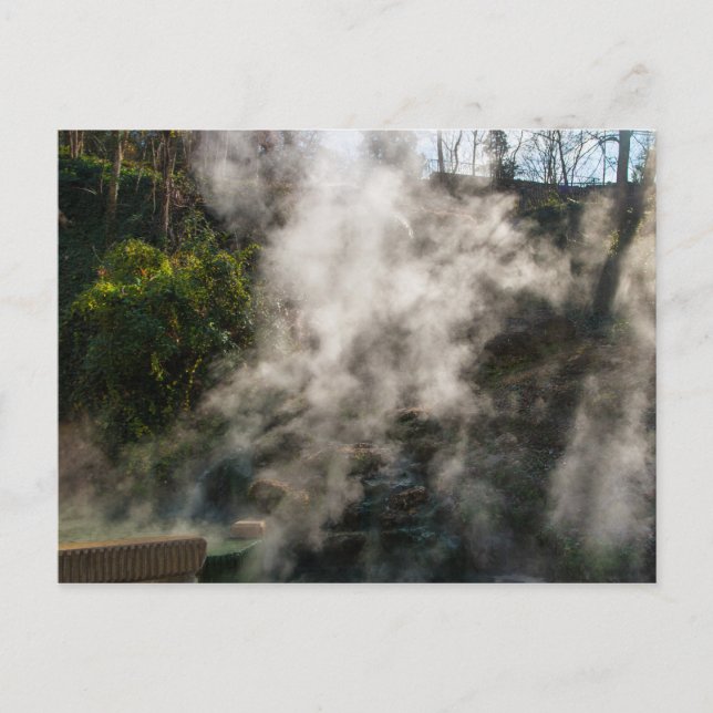 Cartão Postal Cascata de água quente, Parque Nacional de Primave (Frente)