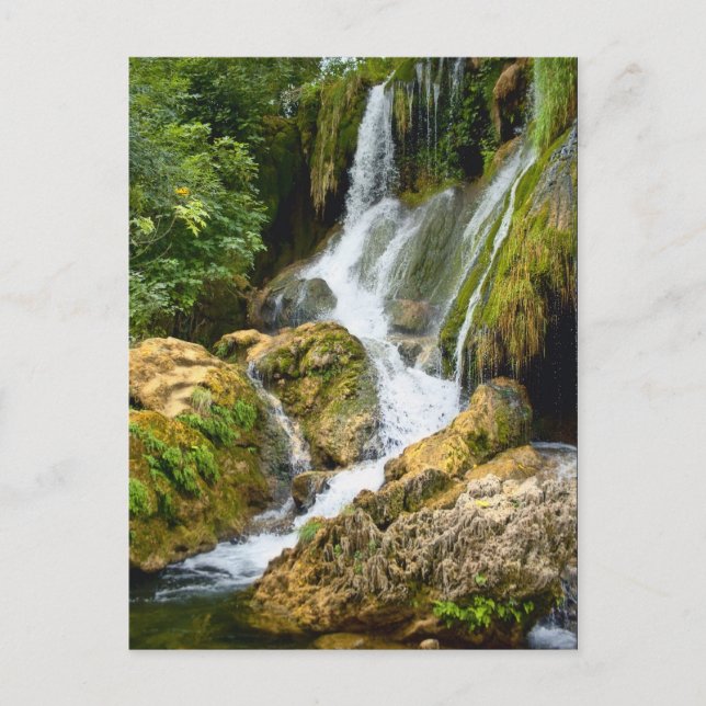 Cartão Postal Cascata de Kravice, Bósnia-Herzegovina (Frente)