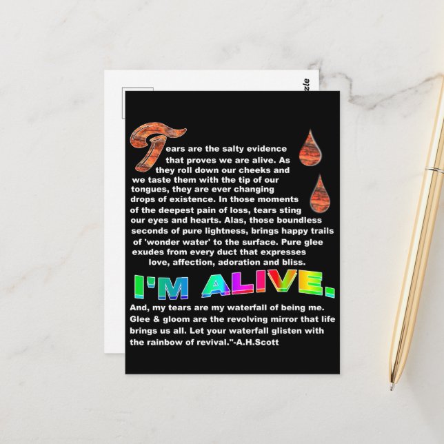 Cartão Postal Cascata fantástica (Frente/Verso In Situ)