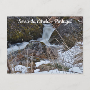 Cartão Postal Cascata na Serra da Estrela. Portugal