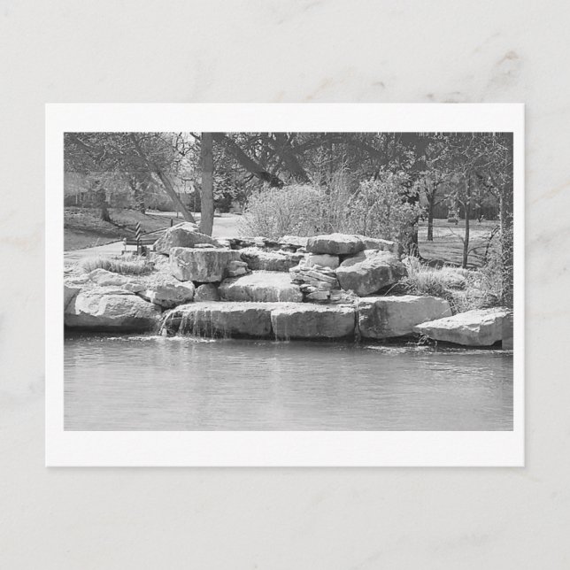 Cartão Postal Cascata no parque (Frente)