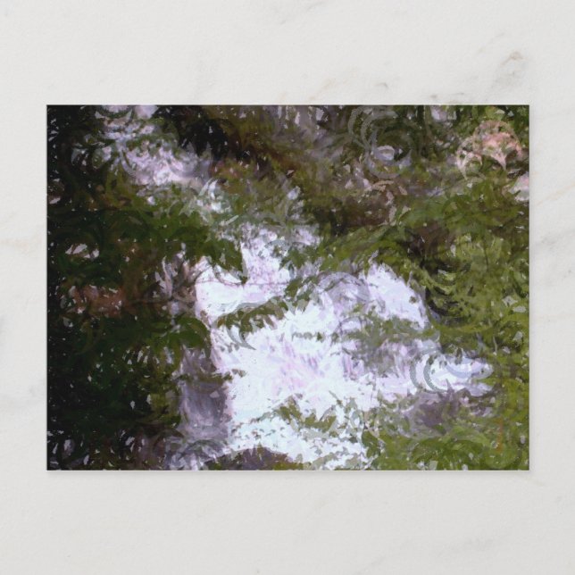 Cartão Postal Cascata pintada (Frente)