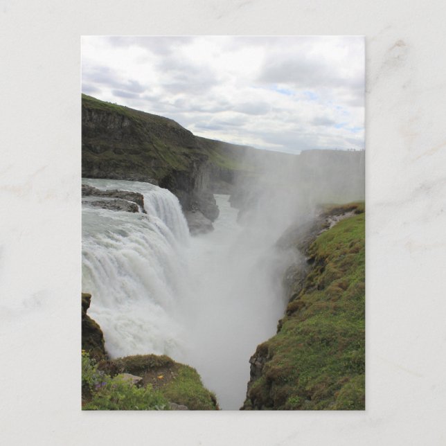 Cartão Postal Cascata verde (Frente)