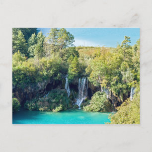 Cartão Postal Cascatas no Parque Nacional de Plitvice - Croácia