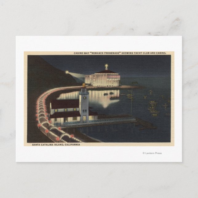 Cartão Postal Casino Way to the "Romance Promenade" (Frente)