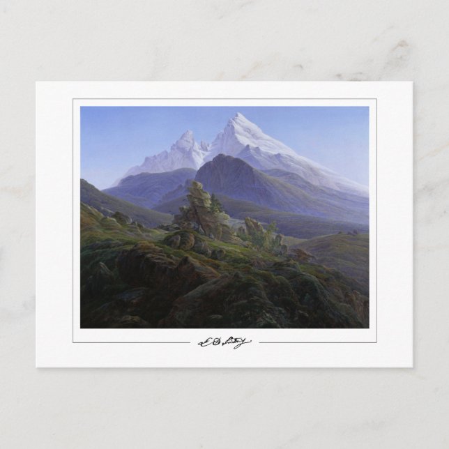 Cartão Postal Caspar David Friedrich #140 - Cartão-postal de art (Frente)