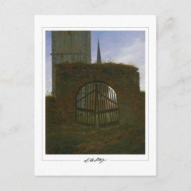 Cartão Postal Caspar David Friedrich #62 - Cartão-postal de arte (Frente)