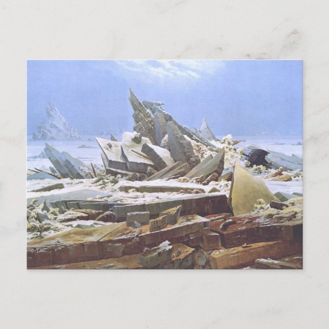 Cartão Postal Caspar David Friedrich - Mar Polar (Frente)