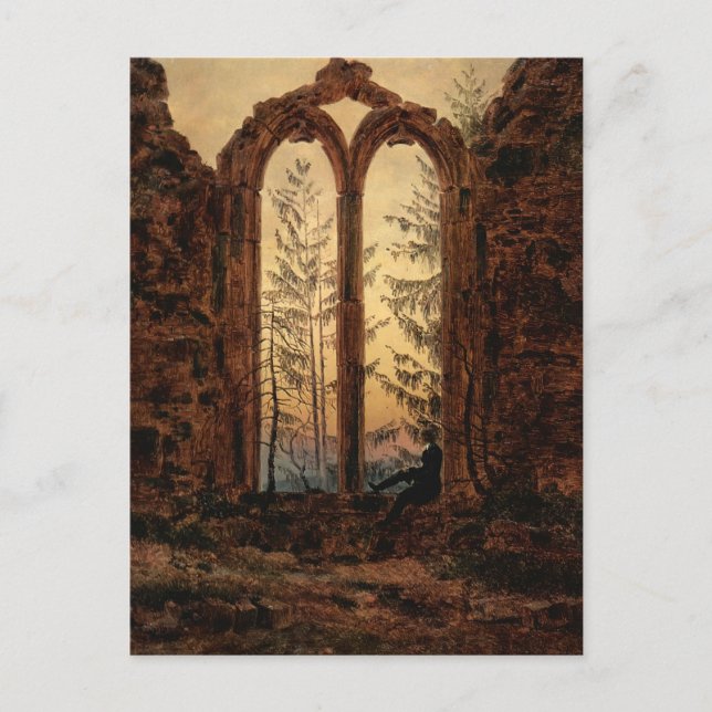 Cartão Postal Caspar David Friedrich: O sonhador (Frente)