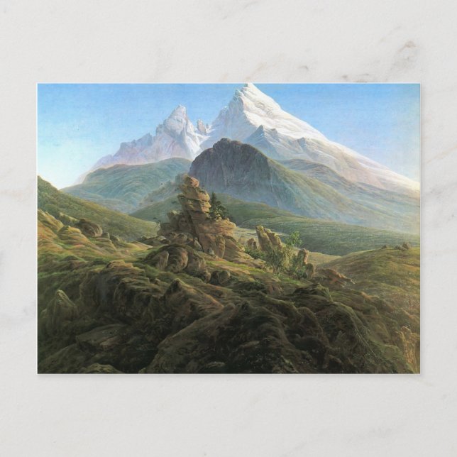 Cartão Postal Caspar David Friedrich - The Watzmann (Frente)