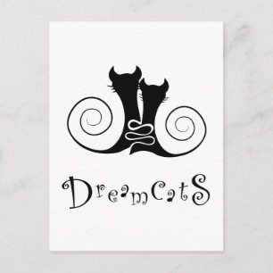 Cartão Postal Casseminia - dreamcats com texto