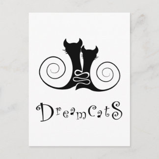 Cartão Postal Casseminia - dreamcats com texto