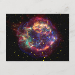 Cartão Postal Cassiopeia Galaxy Supernova remanescente