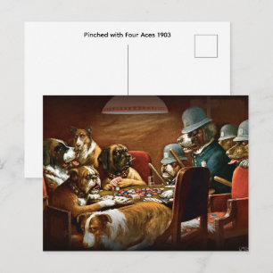 Cartão Postal Cassius M. Coolidge - Flagrado com Quatro Áses 190
