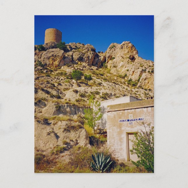 Cartão Postal Castalla Castle (Frente)