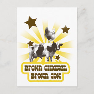 Cartão Postal Castanho Castanho Castanho Vaca 2