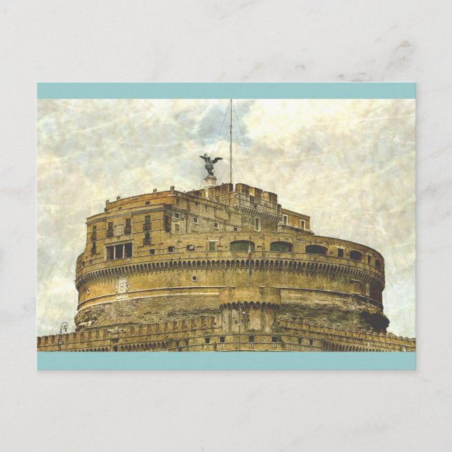 Cartão Postal castel sant'angelo (Frente)