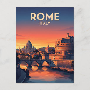 Cartão Postal Castel Sant'Angelo Itália
