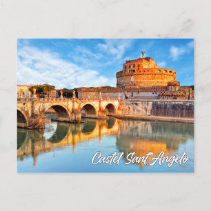 Cartão Postal Castel Sant'Angelo, Roma, Itália